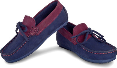 

Careeno Boys Slip on Loafers(Dark Blue, Navy maroon