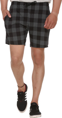 

Shaun Short For Boys Casual Printed Cotton(Black, Pack of 1