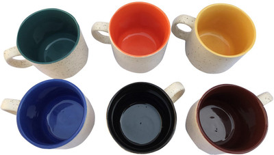 

Gallery99 Ceramic Clay Tea & Coffee Cups Ceramic(Multicolor, Pack of 6)