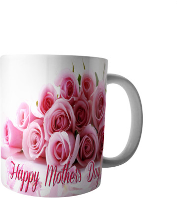 

printvision Mothers Day Special designer Ceramic Mug(250 ml), Green;pink;white