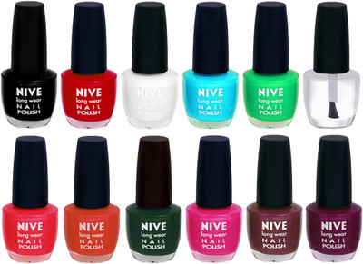 

Nive Colour Blast Nail Lacquer (Set of 12 Nail Polish) 1105201747 Multicolor(Pack of 12)