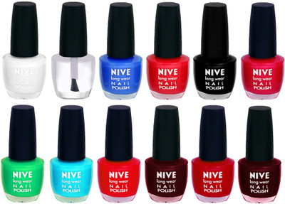 

Nive Colour Blast Nail Lacquer (Set of 12 Nail Polish) 1105201743 Multicolor(Pack of 12)