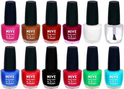 

Nive Colour Blast Nail Lacquer (Set of 12 Nail Polish) 1105201739 Multicolor(Pack of 12)