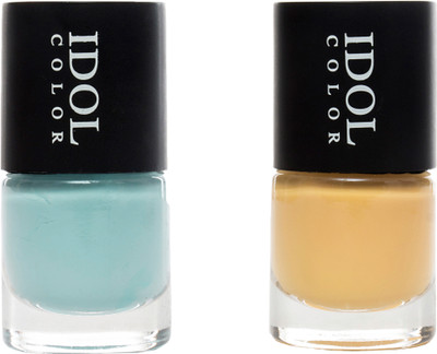 

Idol Temperature Changing Nail Polishes Set, blue, yellow.(Pack of 2)