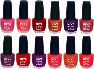 

Nive Colour Blast Nail Lacquer (Set of 12 Nail Polish) 1105201720 Multicolor(Pack of 12)