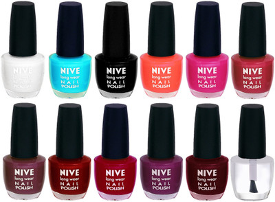 

Nive Colour Blast Nail Lacquer (Set of 12 Nail Polish) 1105201752 Multicolor(Pack of 12)