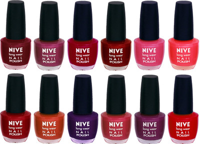 

Nive Colour Blast Nail Lacquer (Set of 12 Nail Polish) 1105201716 Multicolor(Pack of 12)