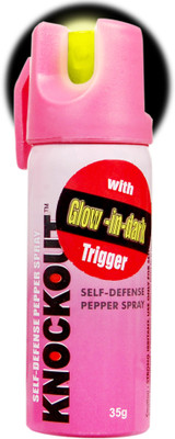

Knockout Champ With Glow-In-Dark Trigger Pepper Stream Spray
