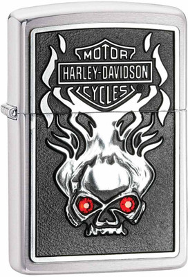 

Zippo Harley Davidson 'Skull' BRUSHED CHROME Key Chain