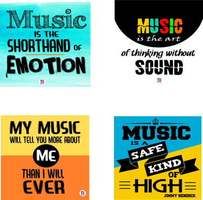 

MUSIC SAFE SOUND EMOTION 1 Paper Print(12 inch X 12 inch, Rolled)
