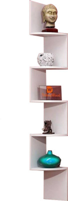 

Junkyard MDF Wall Shelf(Number of Shelves - 1, White)