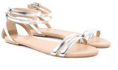 

Miss CL By Carlton London Women SILVER Flats