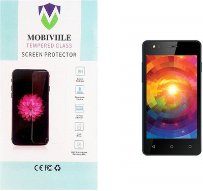 MOBIVIILE Tempered Glass Guard for Intex Aqua Eco 4G(Pack of 1)