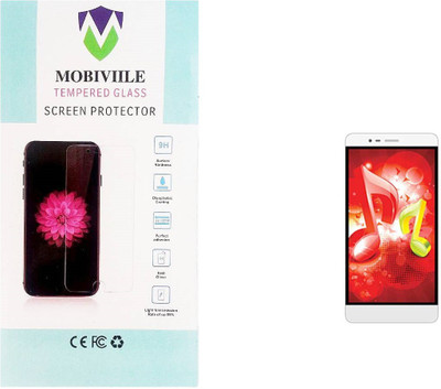 MOBIVIILE Tempered Glass Guard for Intex Aqua Music 4G(Pack of 1)