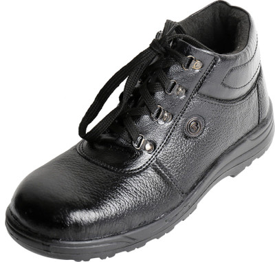 

Tek Tron FORCE HI-ANKLE SAFETY SHOES Lace Up For Men(Black