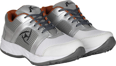

Kraasa Ace Running Shoes For Men(White, Silver