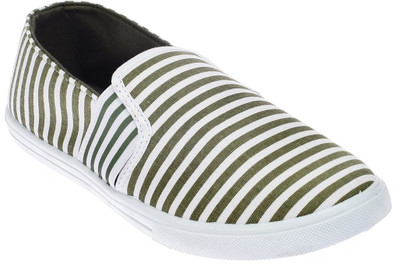

Khadim's Pro Slip On Sneakers For Men(Green, Olive, Olive/white