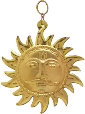 

DivyaMantra Divya Mantra Vastu Surya Wall Hanging Decorative Showpiece - 20 cm(Copper, Yellow)