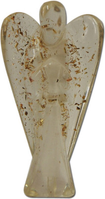 

DivyaMantra Selenite 2" Orgone Angel For Spiritual Healing Positive Energy Decorative Showpiece - 5 cm(Crystal, Clear)