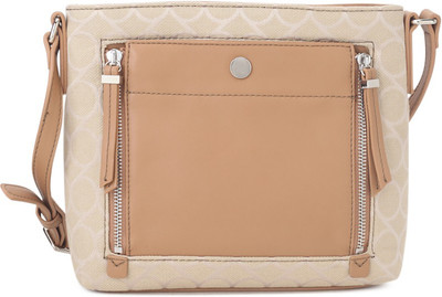 

Nine West Women Casual Beige, Brown Genuine Leather Sling Bag