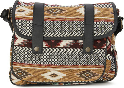 

People Women Casual Multicolor Canvas Sling Bag