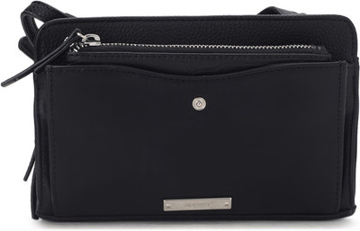 

Nine West Women Casual Black Genuine Leather Sling Bag