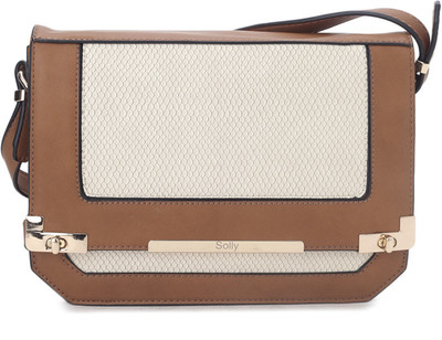 

Allen Solly Women Casual Beige, Brown PU Sling Bag