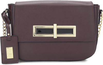 

Allen Solly Women Casual Maroon PU Sling Bag