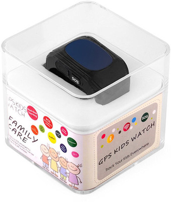 

VibeX ® Children Kids Wrist with Anti-lost GPS Tracker SOS Call Location Finder Remote Monitor Pedometer Functions Parent Control Smartwatch(Black Strap Free Size)