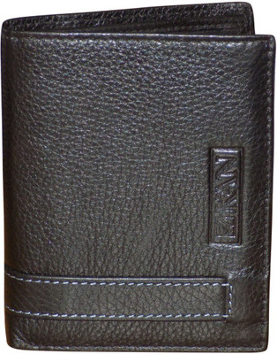 

Kan Boys Black Genuine Leather Wrist Wallet(8 Card Slots)