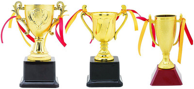 

Aark India Trophy/Award For Sports And Corporates - (Set Of Three) (PC 00274) By Aark India Trophy(6.5x5.5 Inches)