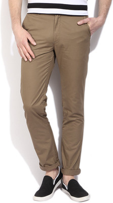 U.S. Polo Assn Regular Fit Men Brown Trousers