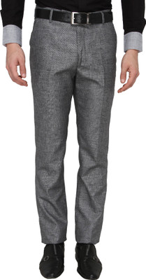 ZIDO Slim Fit Men Brown Trousers