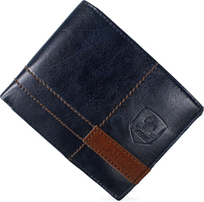 

LANDER Men Blue Artificial Leather Wallet(6 Card Slots)