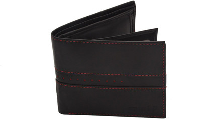 

STREET 99 Men Black Genuine Leather Wallet(15 Card Slots)
