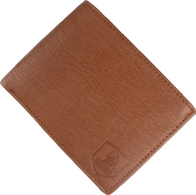 

LANDER Men Tan Genuine Leather Wallet(10 Card Slots)