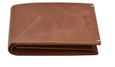 

STREET 99 Men Tan Genuine Leather Wallet(16 Card Slots)
