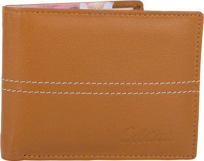 

Aoris Men Tan Genuine Leather Wallet(3 Card Slots), Tan-09