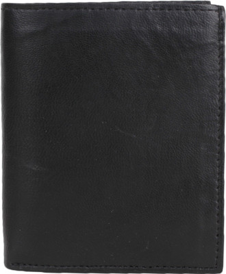 

Yours Luggage Men Black Genuine Leather Wallet(10 Card Slots)