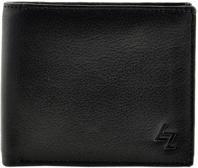 

Leather Zentrum Men Black Genuine Leather Wallet(6 Card Slots)