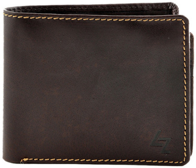 

Leather Zentrum Men Brown Genuine Leather Wallet(10 Card Slots)
