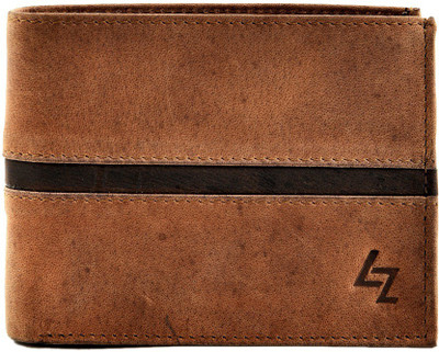 

Leather Zentrum Men Tan Genuine Leather Wallet(7 Card Slots)