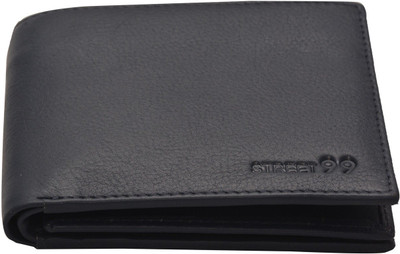 

STREET 99 Men Blue Genuine Leather Wallet(16 Card Slots)