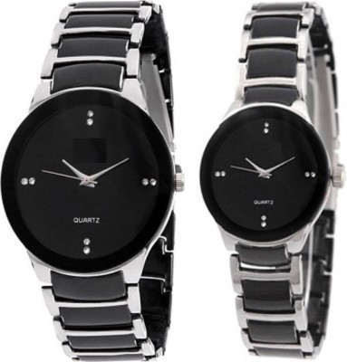 RJ Creation Silver Couple Watch  - For Men & Women   Watches  (RJ Creation)