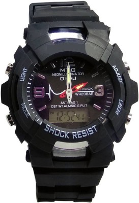 RJ Creation Shock Watches-Black Watch  - For Men   Watches  (RJ Creation)