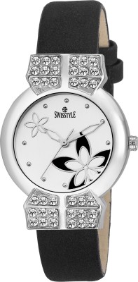 Swisstyle SS-LR334-WHT-BLK Watch  - For Women   Watches  (Swisstyle)