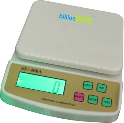 

Billionbag Electronic 10 kg Digital Multi-Purpose Kitchen Weighing Scale(Off-White)