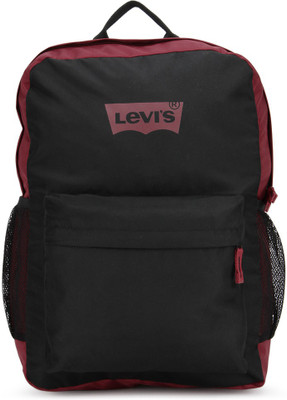 

Levi's Two tone back pack 2.8 L Backpack(Black, Maroon), Black + red