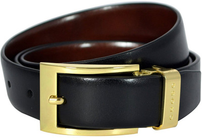 Cross Men Casual, Formal Black, Brown Genuine Leather Reversible Belt
