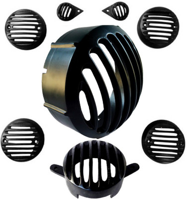 

Poshauto CL 350 Heavy Metal Series Bike Headlight Grill(Black)